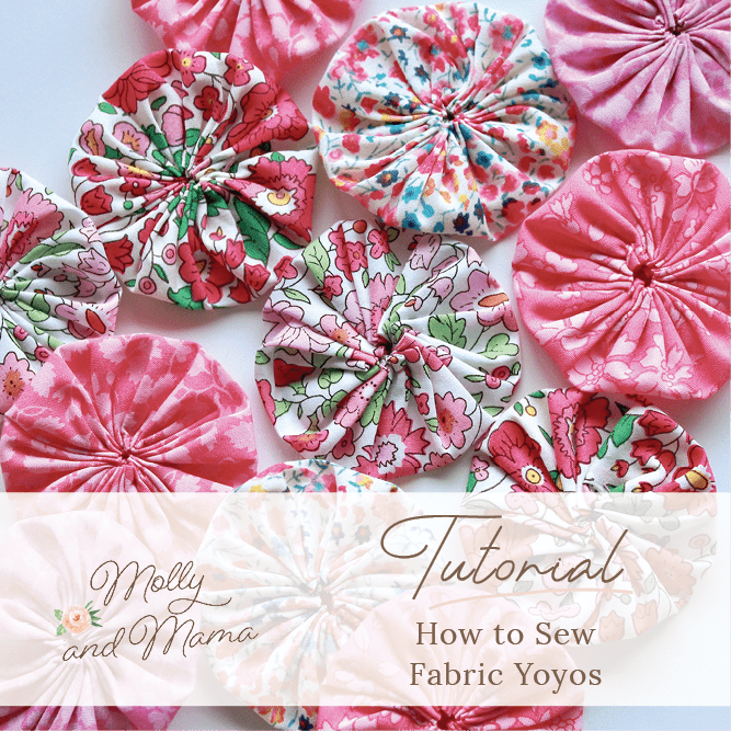 Make a Fabric Yo Yo or Suffolk Puff
