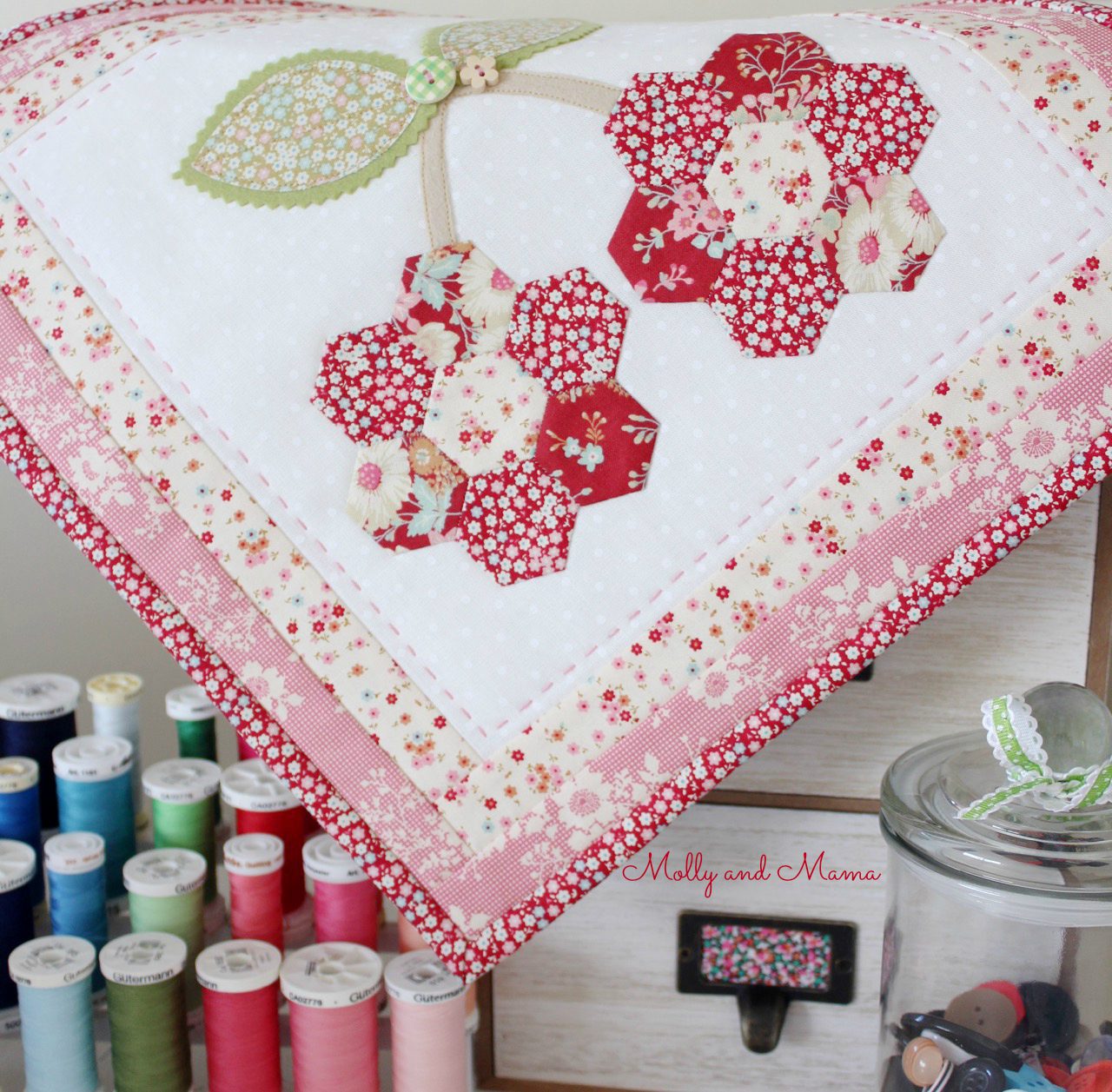 Lovely Little Patchwork Tour: Cherry Mini Quilt