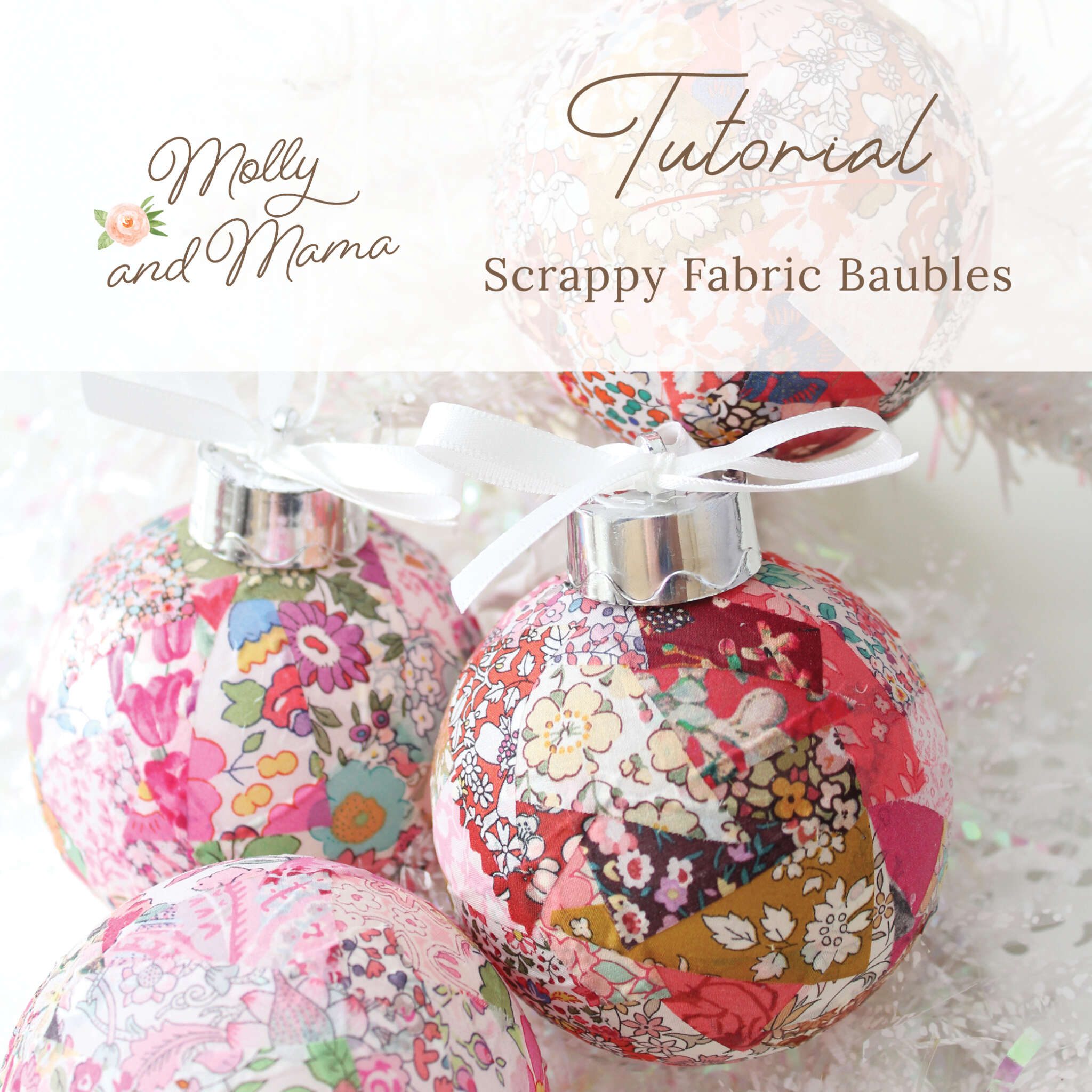 How To Make Liberty Christmas Baubles With Fabric Scraps