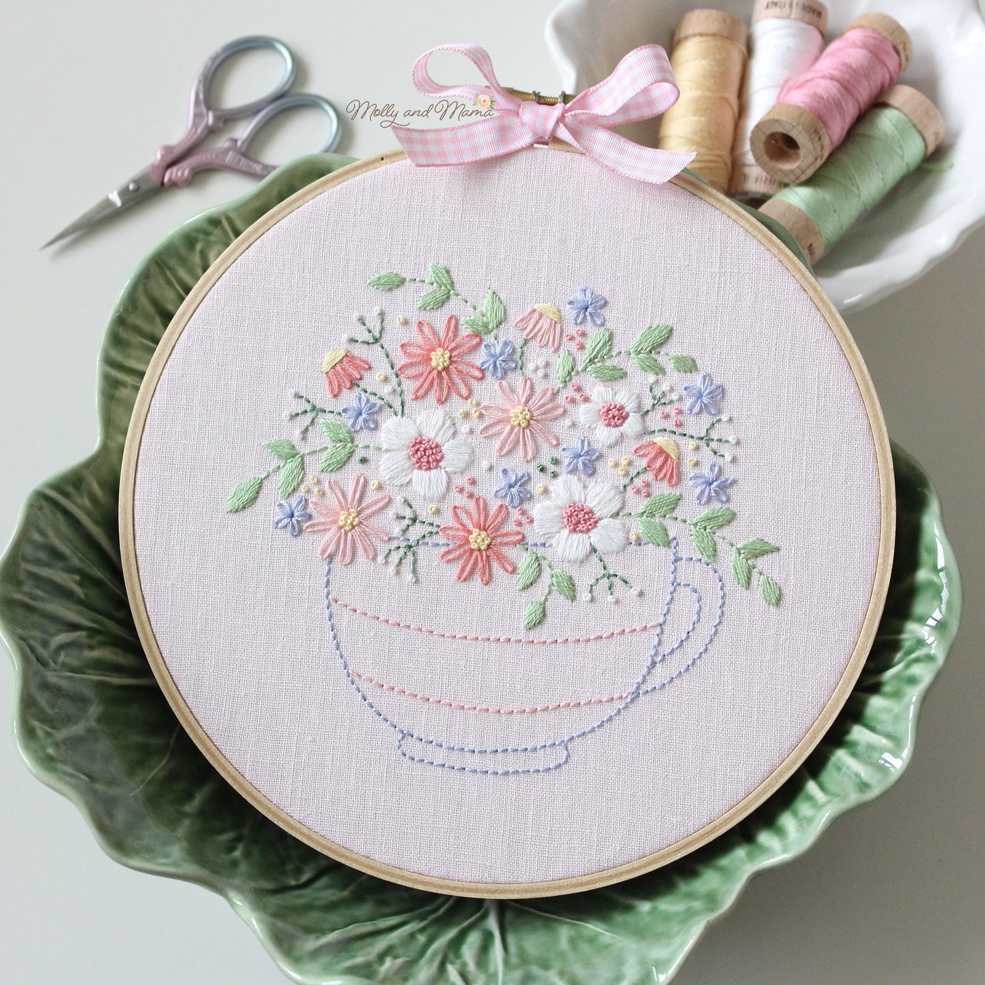 Introducing the Tea Time Posy Stitchery
