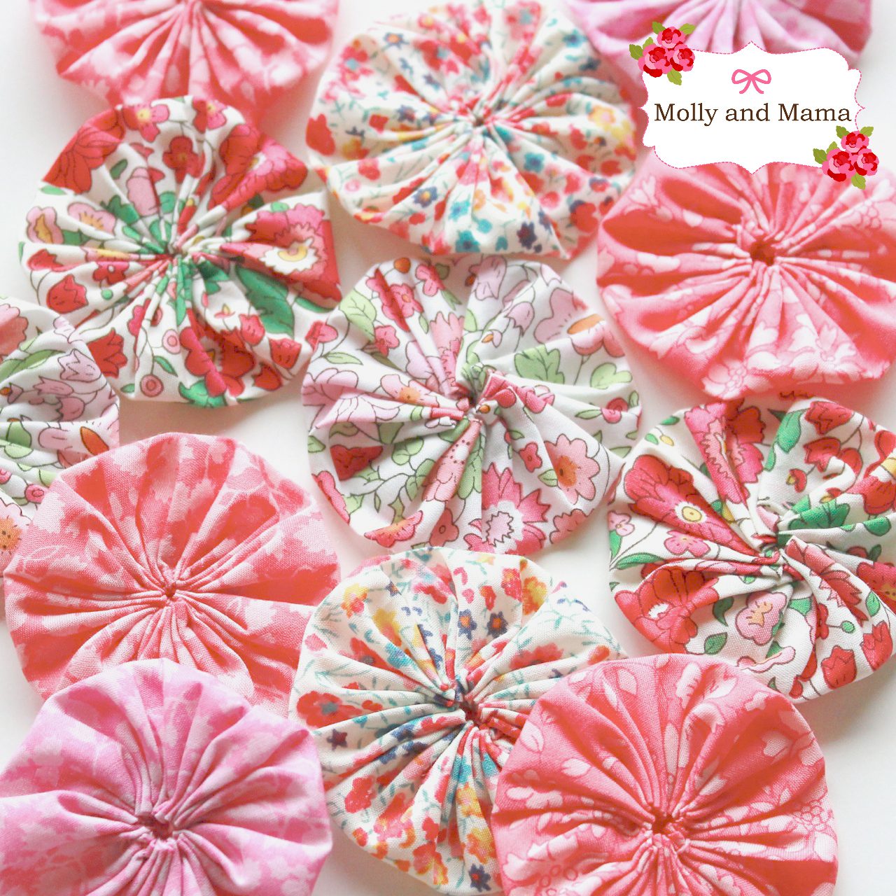 Gorgeous yo yos by Molly and Mama - a simple tutorial