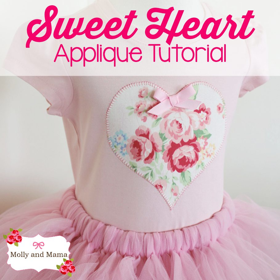 Create a Love Heart Appliqué for Valentine’s Day