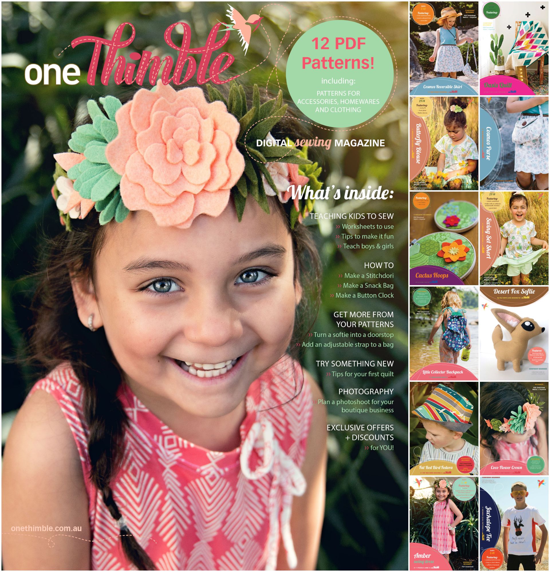 Introducing the ‘Coco Flower Crown’ Pattern in One Thimble