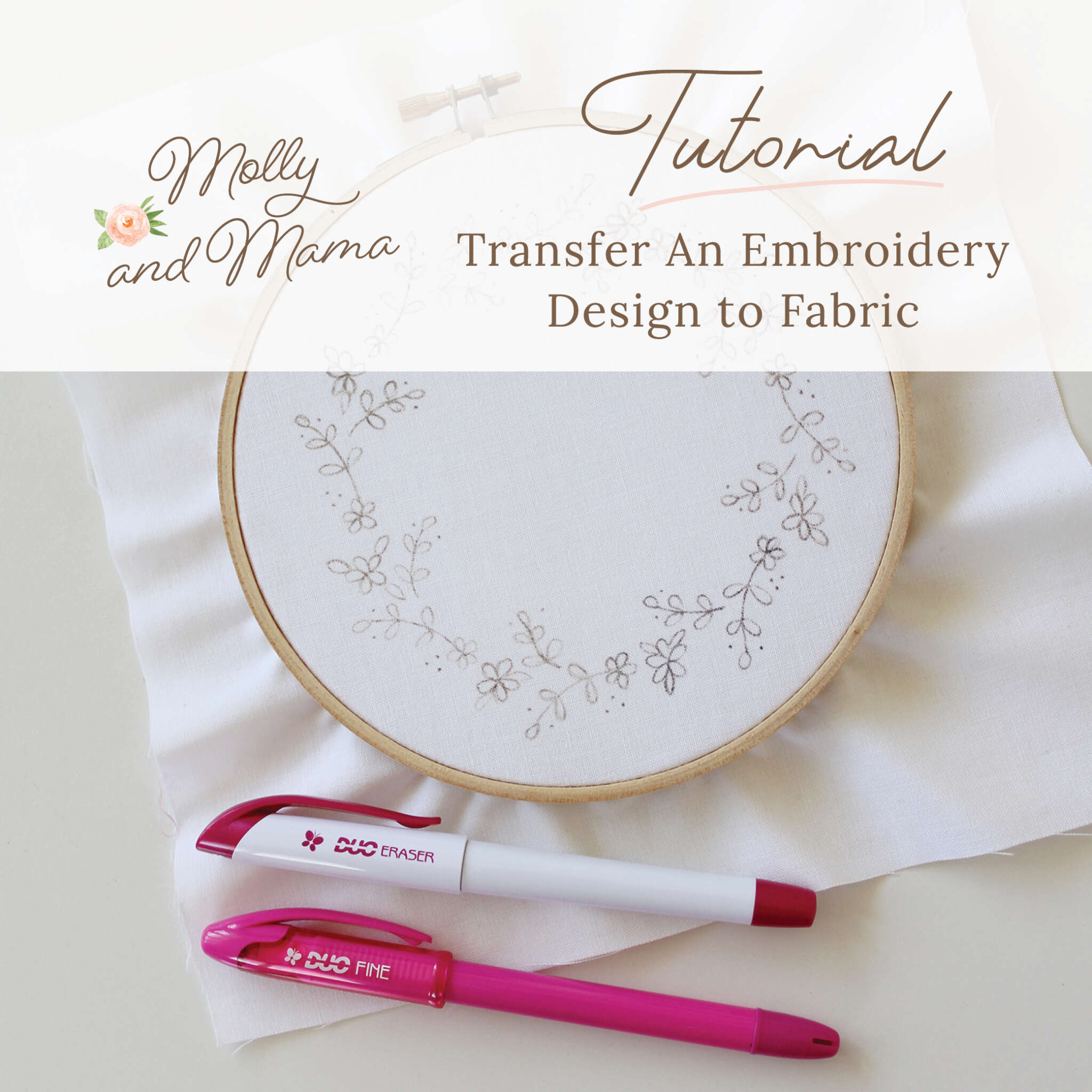 How To Transfer An Embroidery Design To Fabric